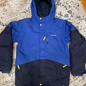 Patagonia Boys Winter Blue and Black Jacket